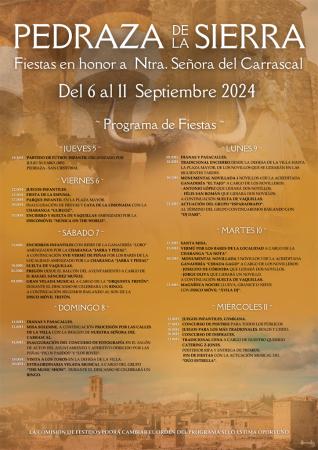 Imagen FIESTAS EN HONOR A Ntra. SEÑORA DEL CARRASCAL PEDRAZA 2024